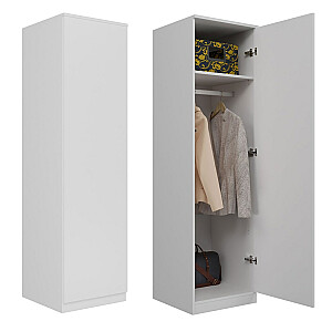 Topeshop SD-50 BIEL KPL шкаф/гардероб для спальни 5 полок 1 дверь(и) Белый
