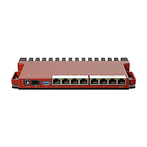 MikroTik Router  L009UiGS-RM No Wi-Fi 10/100/1000 Mbit/s Ethernet LAN (RJ-45) ports 8 Mesh Support No MU-MiMO No No mobile broadband 1x USB 3.0 type A