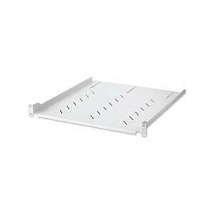 Intellinet Shelf 1U, стойка 470 мм, 19 дюймов, 4 точки крепления, перфорированная, серая