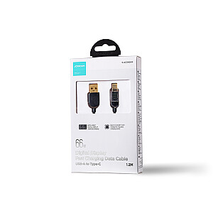 Joyroom USB кабель - USB C 66W для быстрой зарядки и передачи данных 1,2 м черный (S-AC066A4)