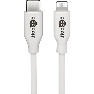 Goobay 39448 Lightning - USB-CUSB charging and sync cable, 2 m, white Goobay USB-C™ male Apple Lightning male (8-pin)