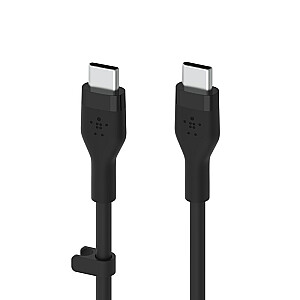 Belkin BOOST↑CHARGE USB elastīgais kabelis, 2 m, USB 2.0 USB C, melns