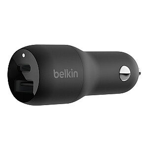 Зарядное устройство для мобильных устройств Belkin CCB004BTBK Смартфон, планшет Черный Прикуриватель, быстрая зарядка через USB В помещении и на улице