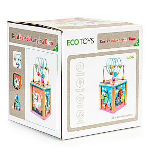 Деревянный развивающий кубик-сортировщик + сортер от Ecotoys