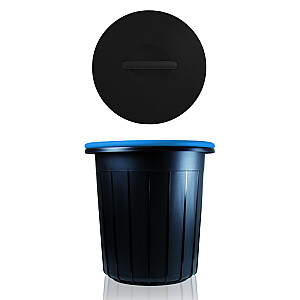 Atkritumu tvertne Ecosolution 25L 37,5x37,5x39cm tum&scaron;i pelēka/zila