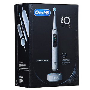 ORAL-B iO Series 10 Stardust White elektriskā zobu birste + lādētājs iO Sense White