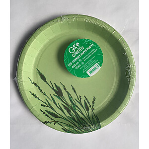 Экологические бумажные тарелки Reed Go Green Ø22см 10 шт./0,11кг