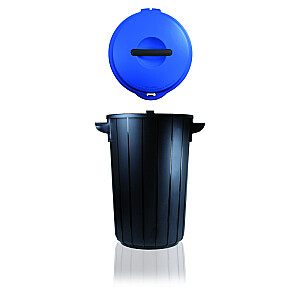 Контейнер для мусора Ecosolution 35л 42,5x37,5x54см темно-серый/синий