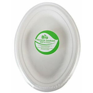 Биоразлагаемые тарелки овальные 10 шт / 0,17 кг