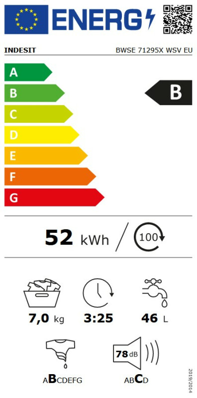 Veļas mašīnas Indesit BWSE71295XWSVEU