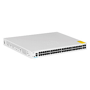 Cisco CBS350-48T-4X-EU tīkla slēdzis pārvaldīts Gigabit Ethernet L2/L3 (10/100/1000), sudraba krāsa