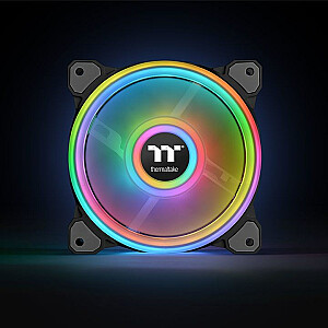 Thermaltake Riing Quad 14 RGB datora korpusa ventilators 14 cm melns