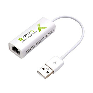 Techly USB2.0 uz Fast Ethernet 10/100 Mbps pārveidotājs