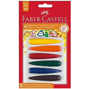 Vaska krītiņi Faber Castel 6 krāsas