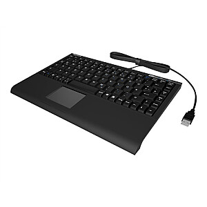 KeySonic ACK-540U+ Keyboard, Mini, Touchpad, Softskin, USB Raidsonic