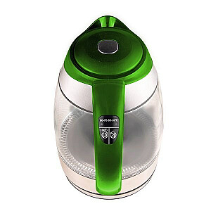 Светодиодный стеклянный чайник Łucznik WK-2020 1,8л Зеленый