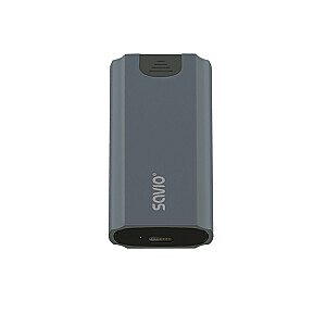 Корпус для внешнего накопителя Savio M.2 SSD NVMe, USB-C 3.1, AK-67, серый