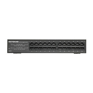 NETGEAR GS324 nepārvaldīts gigabitu Ethernet (10/100/1000), melns