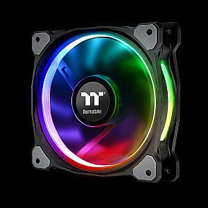 Radiatora ventilators Thermaltake Riing Plus 12 RGB TT Premium Edition Universāls 12 cm Melns 1 gab.