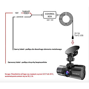 Strāvas adapteris Vantrue N4 N2S auto kamerai