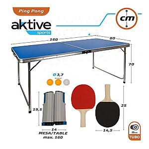 Стол для настольного тенниса (160x80 см) с ракетками, мячами и сеткой CB52873