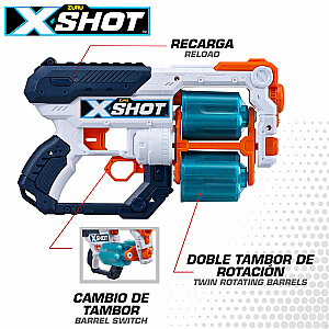 Пистолет с 16 порол. пулями, дальность до 27 метра X-Shot ZURU 8 g+ CB46876