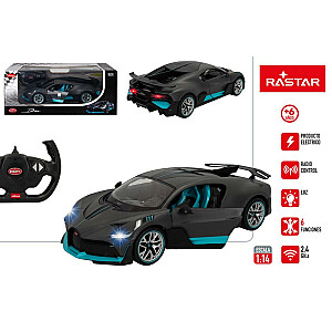 Radiovadāmā mašīna Bugatti Divo (grey) 1:14 6 virz., lukturi, durvji, baterijas, 6+ CB46979