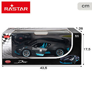 Radiovadāmā mašīna Bugatti Divo (grey) 1:14 6 virz., lukturi, durvji, baterijas, 6+ CB46979