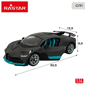 Radiovadāmā mašīna Bugatti Divo (grey) 1:14 6 virz., lukturi, durvji, baterijas, 6+ CB46979