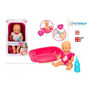 Кукла малыш с бутылочкой и ванночкой 35 CM 24+ CB43995
