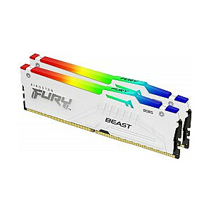 Kingston Fury Beast White RGB EXPO 32 ГБ [2x16 ГБ, 5200 МГц DDR5 CL36 DIMM]