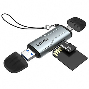 UNITEK SD/MICROSD KARTES LASĪTĀJS USB-A 5 GB/s/USB-C
