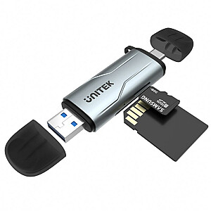 UNITEK SD/MICROSD KARTES LASĪTĀJS USB-A 5 GB/s/USB-C