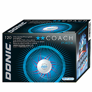Мячи для настольного тенниса DONIC P40+ Coach 2 шт. 120 шт Белый