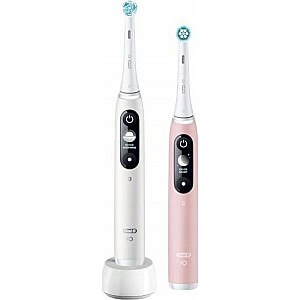 Зубная щетка Oral-B iO Series 6 Duo 2 шт. Белый/Розовый