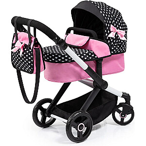 Кукольная коляска BAYER Design 17060AA Xeo deep Black, Розовый