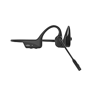 SHOKZ OpenComm2 UC bezvadu Bluetooth videokonferenču austiņas ar kaulu vadītspēju un USB-A adapteri | 16 stundu sarunu laiks, 29 m bezvadu diapazons, 1 stunda uzlādes laiks | Iekļauts trokšņu slāpēšanas mikrofons un adapteris, melns (C110-AA-BK)