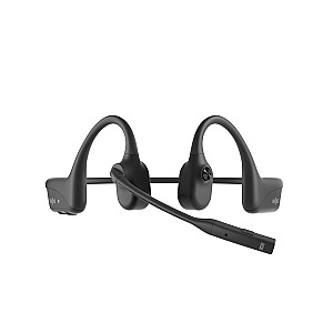 SHOKZ OpenComm2 UC Беспроводная Bluetooth-гарнитура для видеоконференций с костной проводимостью и адаптером USB-A | 16 часов в режиме разговора, радиус действия беспроводной связи 29 м, время зарядки 1 час | В комплект входит микрофон с шумоподавлением и адаптер, черный (C110-AA-BK)