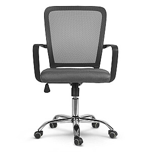 Вращающийся офисный стул с микросеткой, Sofatel Diran, серый