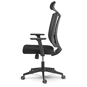 Sofatel Karun, melns mikrosieta grozāms biroja krēsls