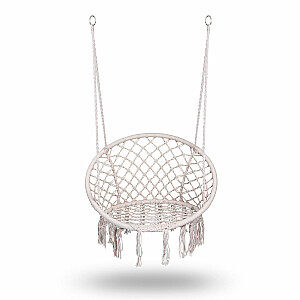 BOHO бежевый подвесной садовый стул-качель