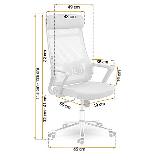 Офисное кресло Sofotel Brema из микросетки, серый