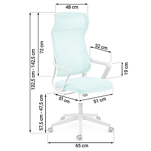 Sofotel Labi biroja krēsls ar mikrosietu, piparmētra