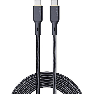 AUKEY CB-KCC102 USB-C Type-C Power Delivery PD 100 Вт 5 А 1,8 м Кевлар Черный