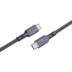 AUKEY CB-KCC102 USB-C Type-C Power Delivery PD 100 Вт 5 А 1,8 м Кевлар Черный