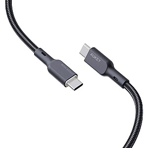 AUKEY CB-KCC102 USB-C Type-C Power Delivery PD 100 Вт 5 А 1,8 м Кевлар Черный