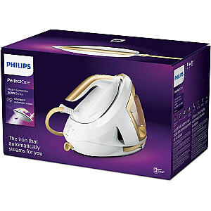 Philips PSG8040/60 tvaika gludināšanas stacija 2700 W 1,8 l gludināšanas virsma SteamGlide Elite Gold, balta