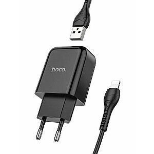 Hoco N2 Зарядное устройство для мобильного телефона 2,1А + кабель Lightning 1м