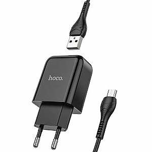 Hoco N2 Зарядное устройство для мобильного телефона 2,1 А + кабель Micro USB 1 м