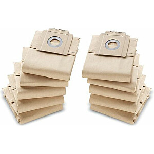 Soma Karcher putekļu sūcējam Papīra filtru maisiņi 10 gab. (6.904-333.0)